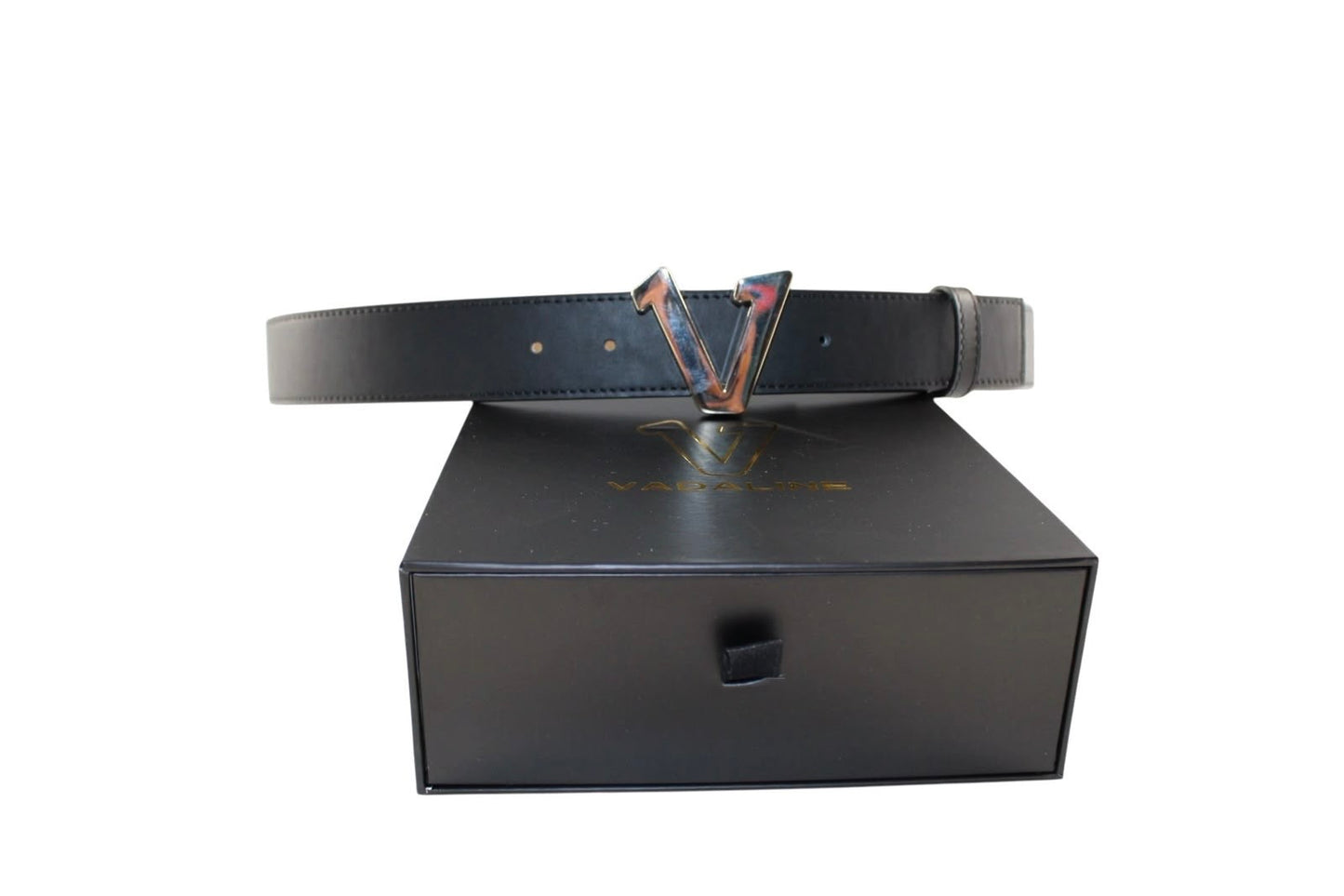 Silver Buckle Black Belt