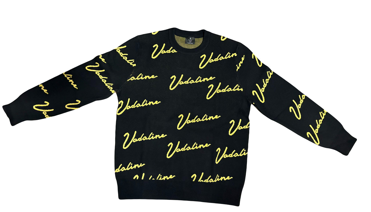 VADALINE signature black/gold sweater