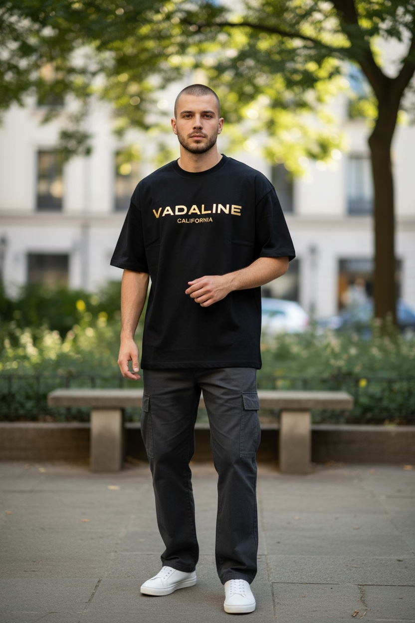 VADALINE Signature Black/Gold T-Shirt