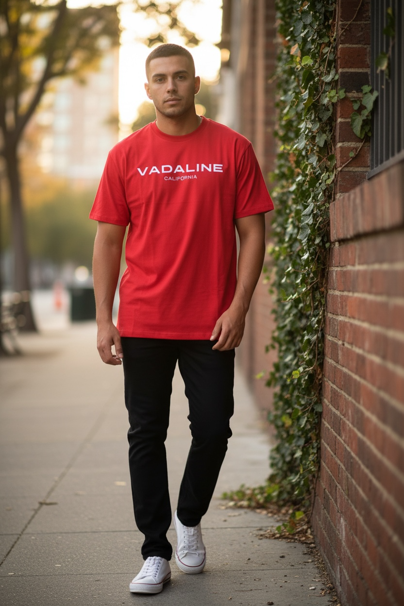 VADALINE Signature Red T-Shirt