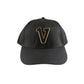 V Logo Black/Gold Dad Hat