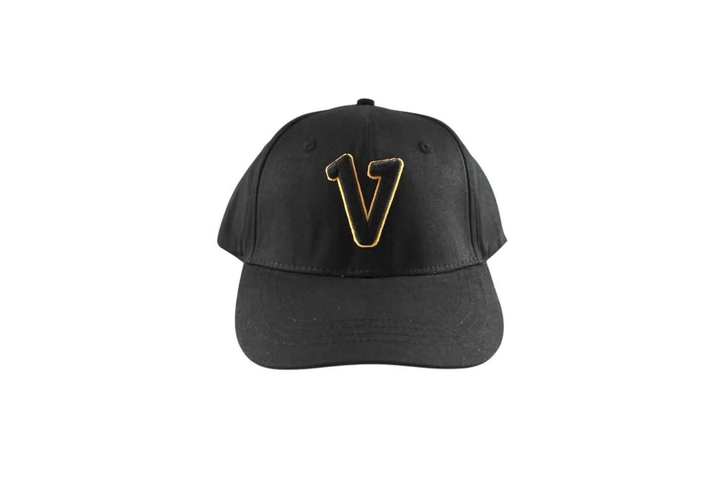 V Logo Black/Gold Dad Hat