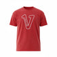 V Logo Red/White T-shirt