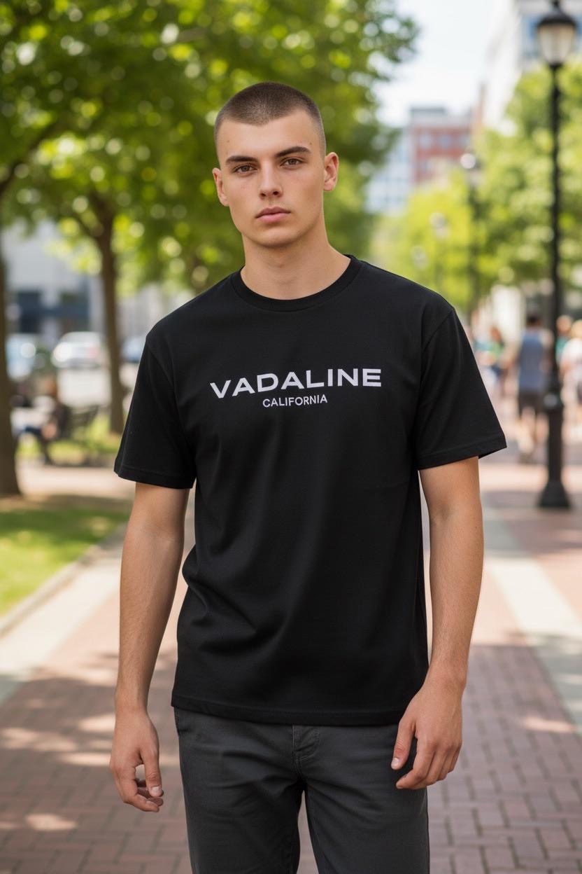 VADALINE Signature Black T-Shirt