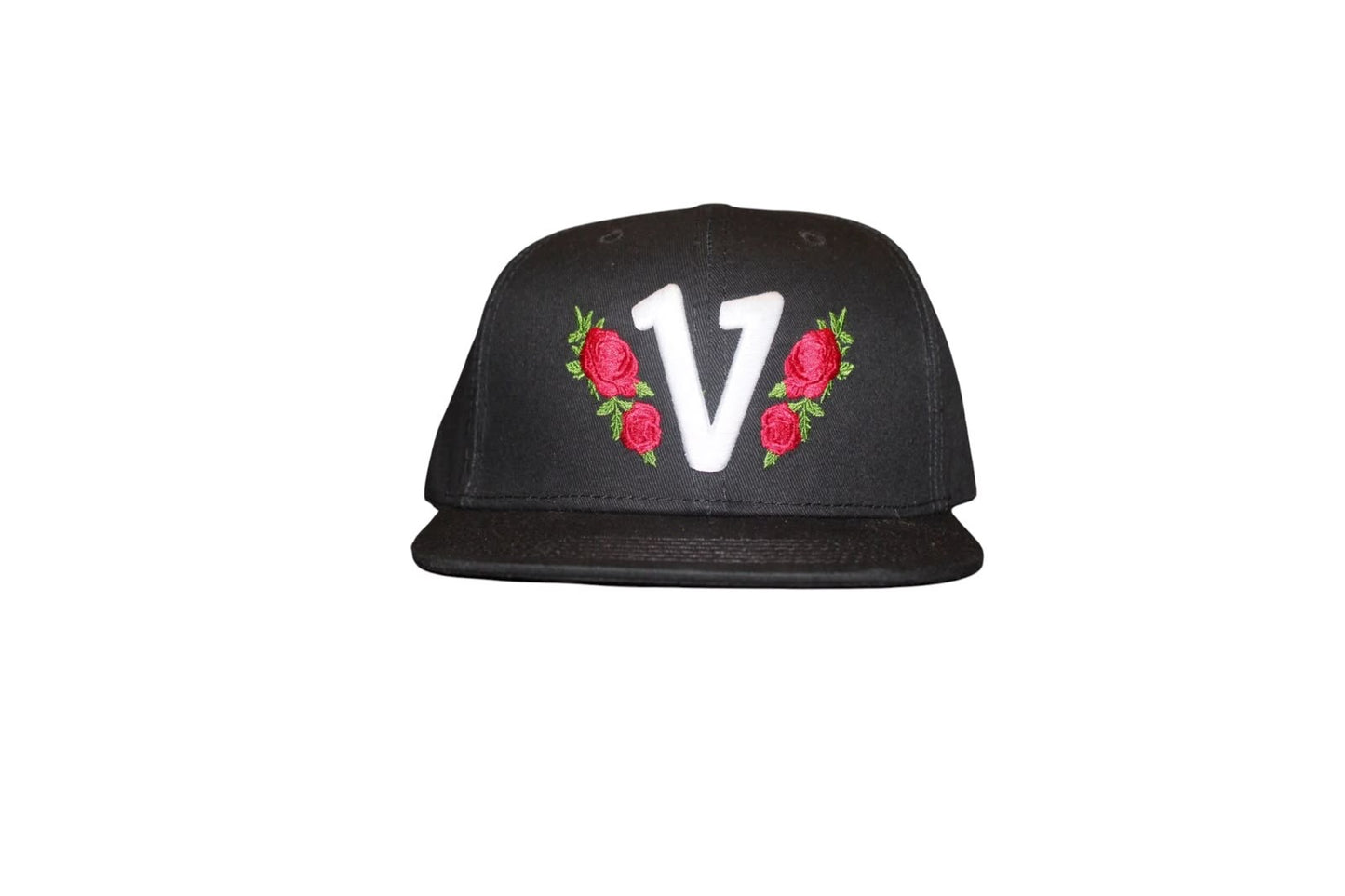 Vadaline Floral Black Snapback Hat