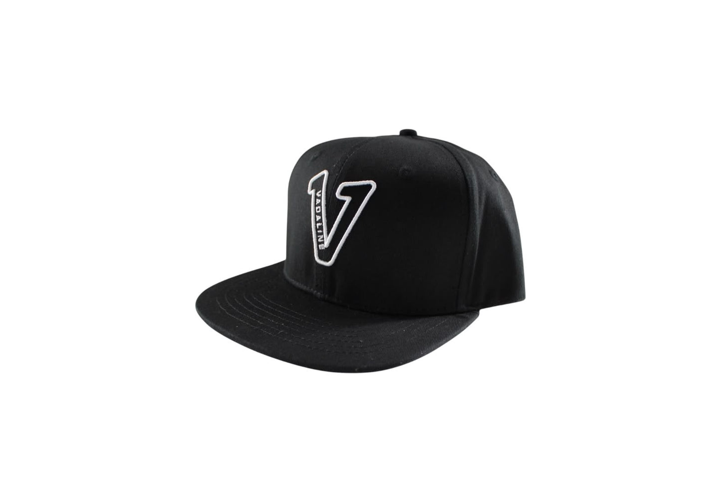 V Logo Black Snapback Hat