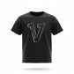 V Logo Black/Black T-shirt