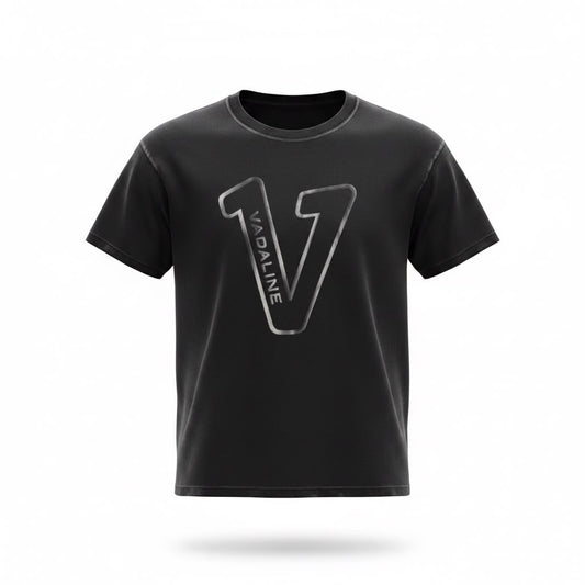 V Logo Black/Black T-shirt