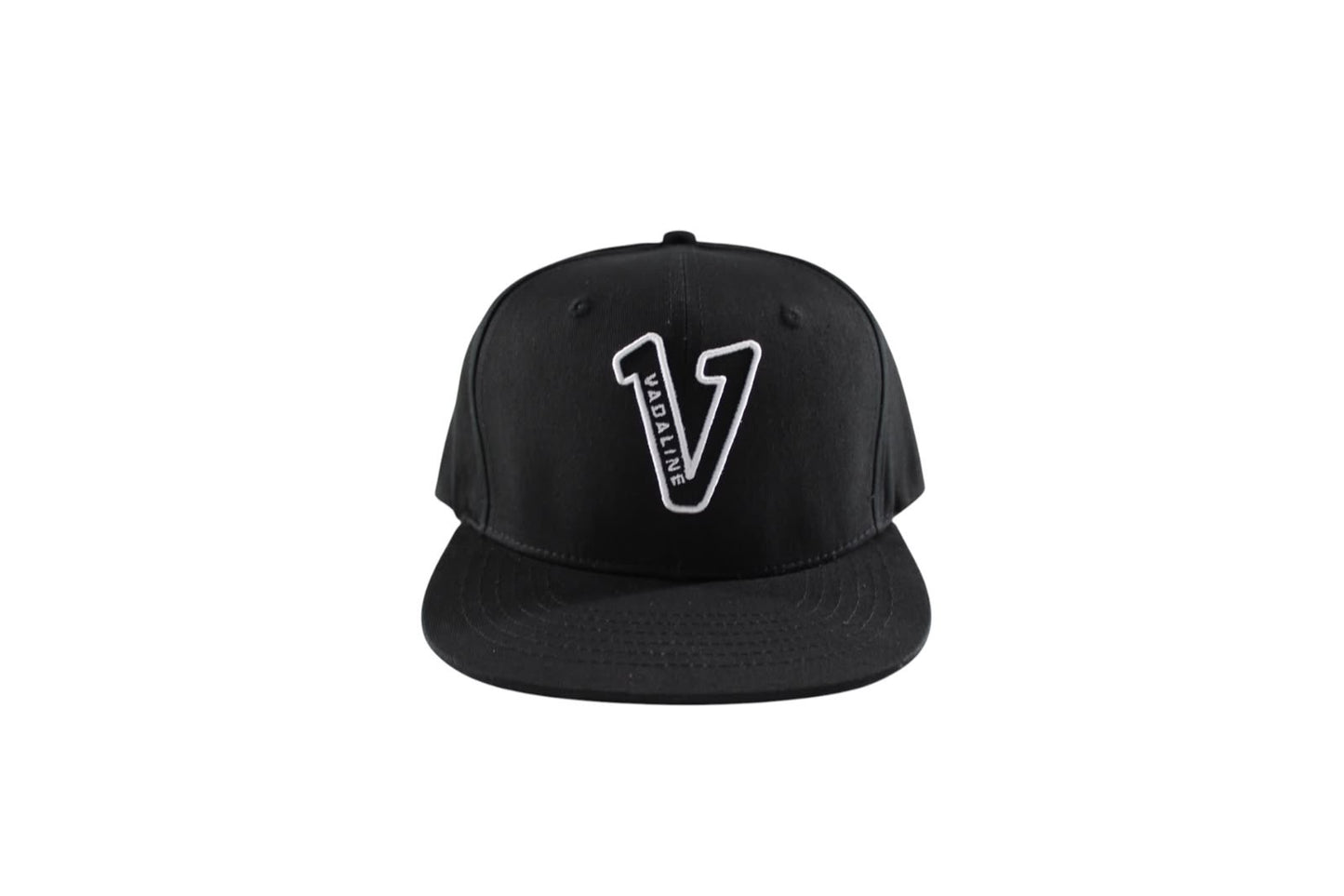 V Logo Black Snapback Hat