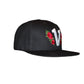 Vadaline Floral Black Snapback Hat