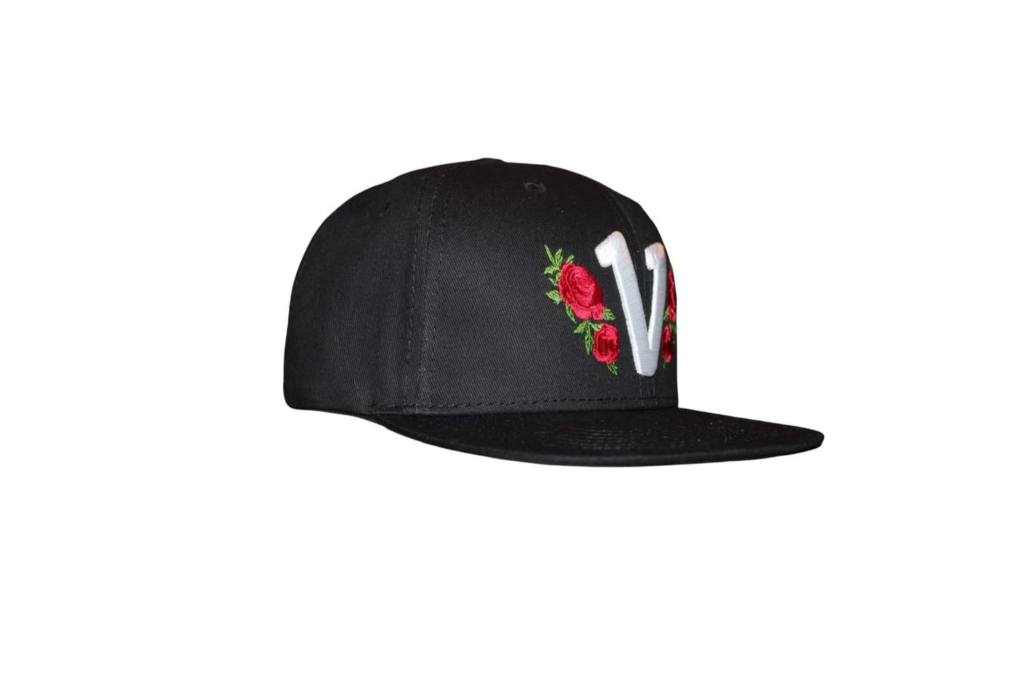 Vadaline Floral Black Snapback Hat