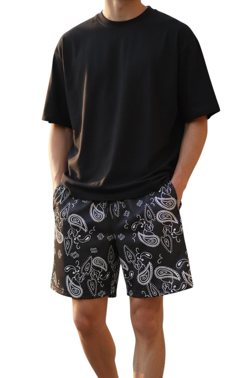 VADALINE BLACK PASILEY SHORTS