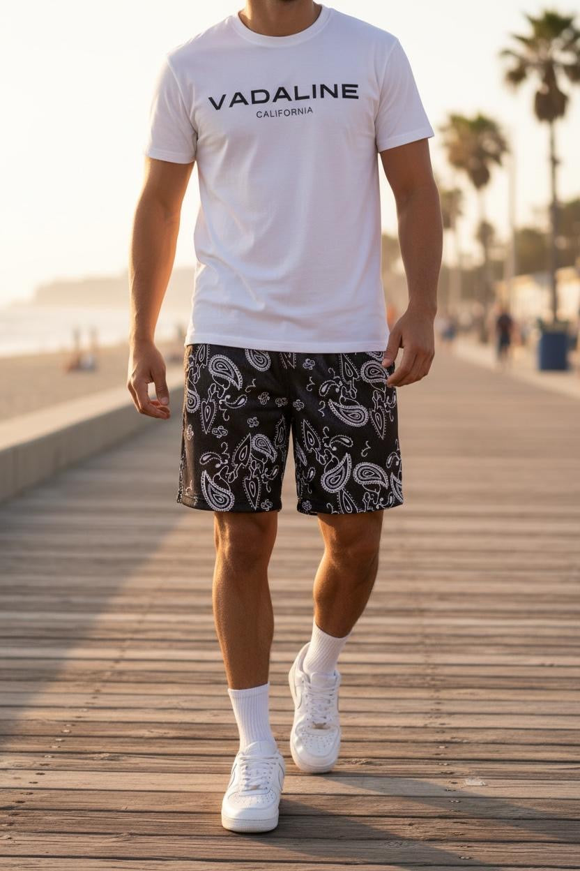 VADALINE BLACK PASILEY SHORTS