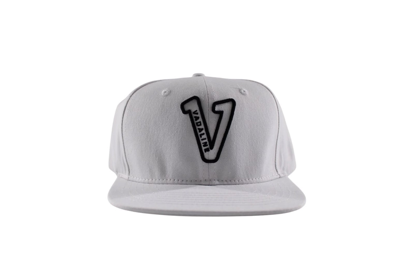 V Logo White/Black Snapback Hat