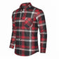 Relaxed Fit Red Flannel Shirt