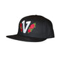 Vadaline Floral Black Snapback Hat