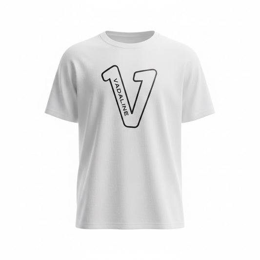V Logo White T-shirt