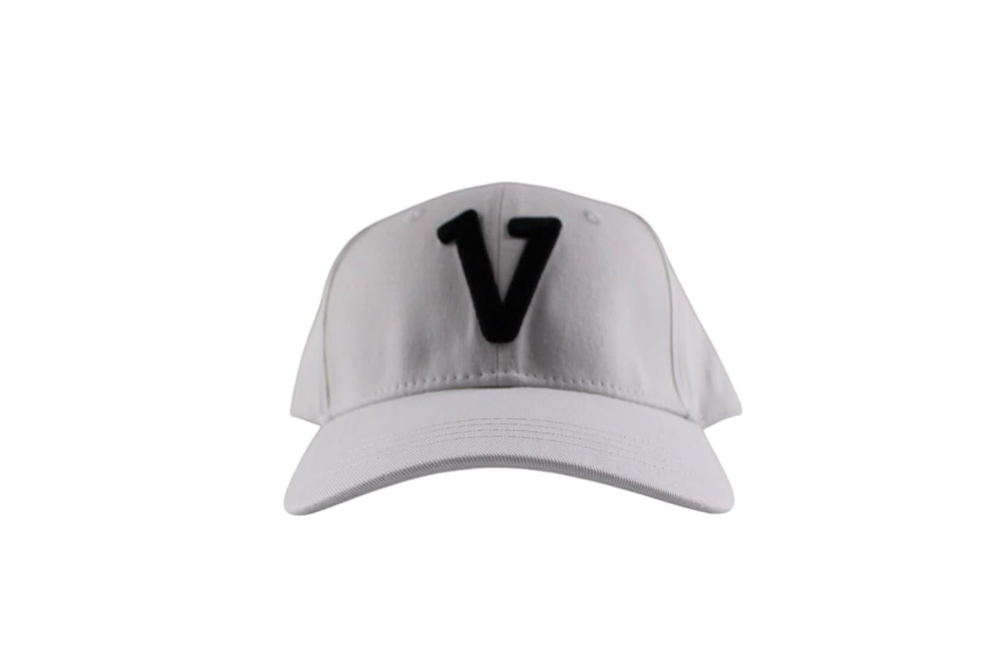 V Logo White Dad Hat