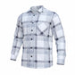 Relaxed Fit White Flannel Shirt