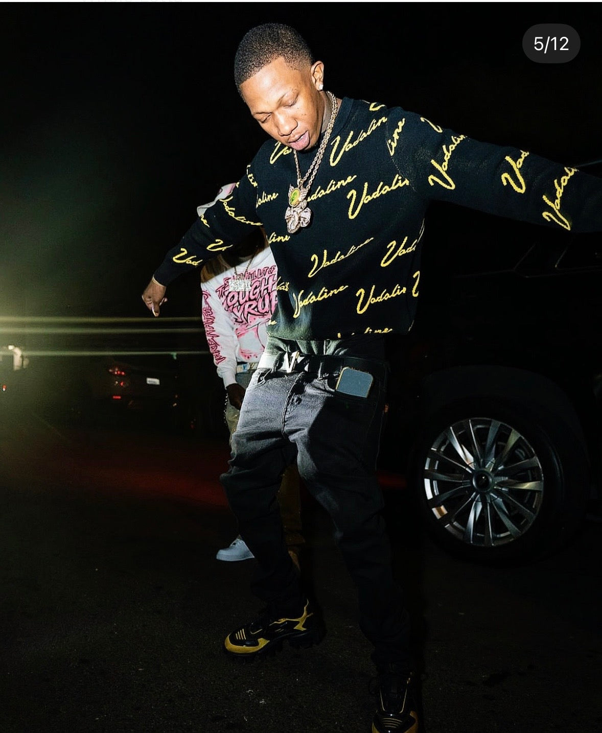VADALINE signature black/gold sweater