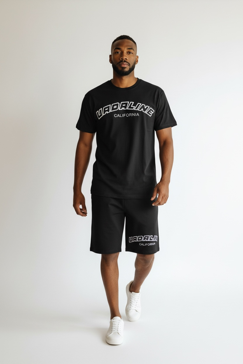 Vadaline embroidery black thsirt
