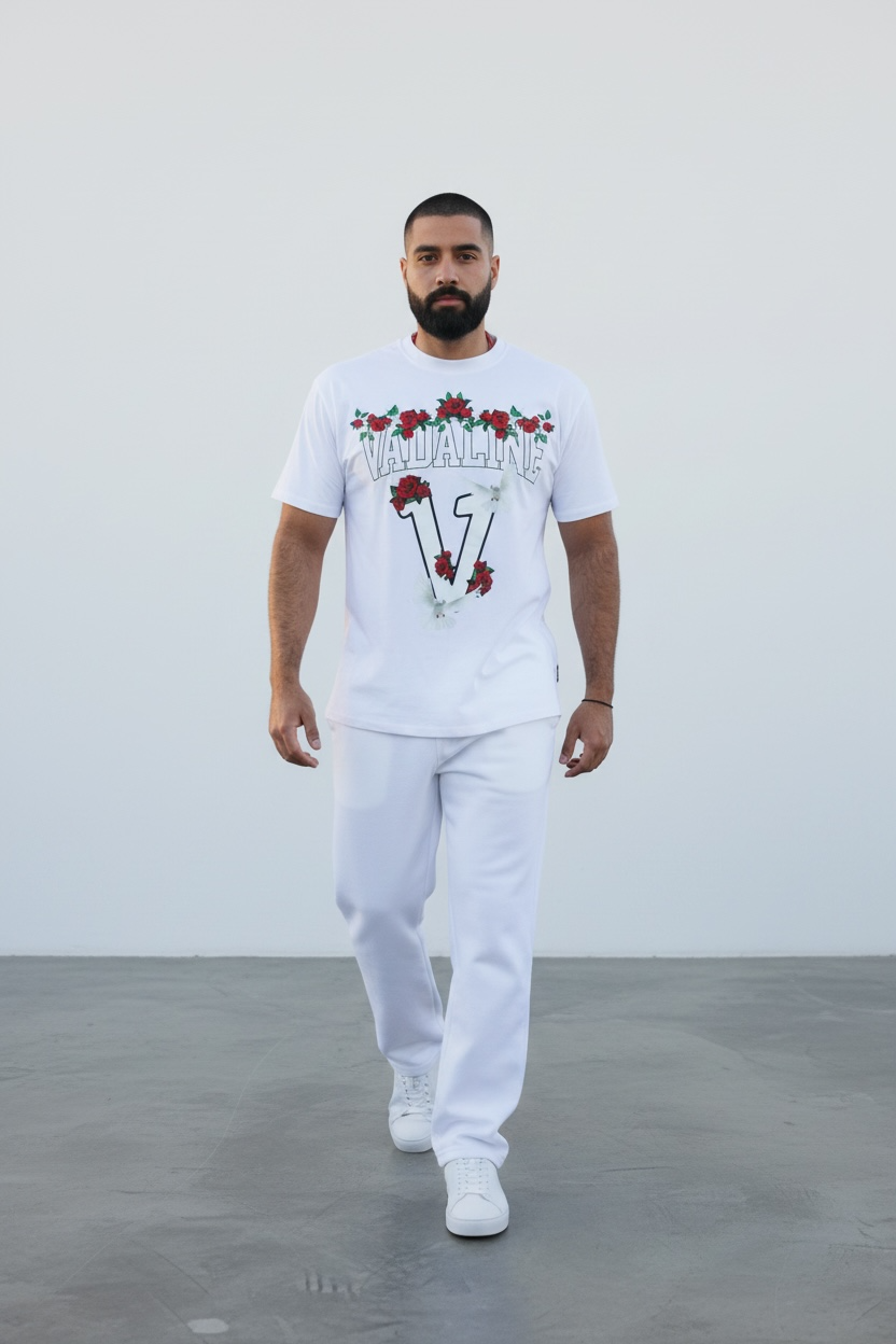 Vadaline White Floral Tshirt