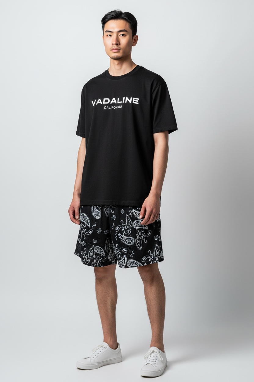 VADALINE Signature Black T-Shirt