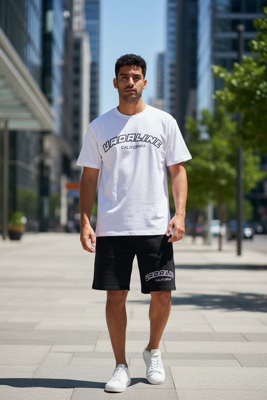 Vadaline embroidery white T-shirt