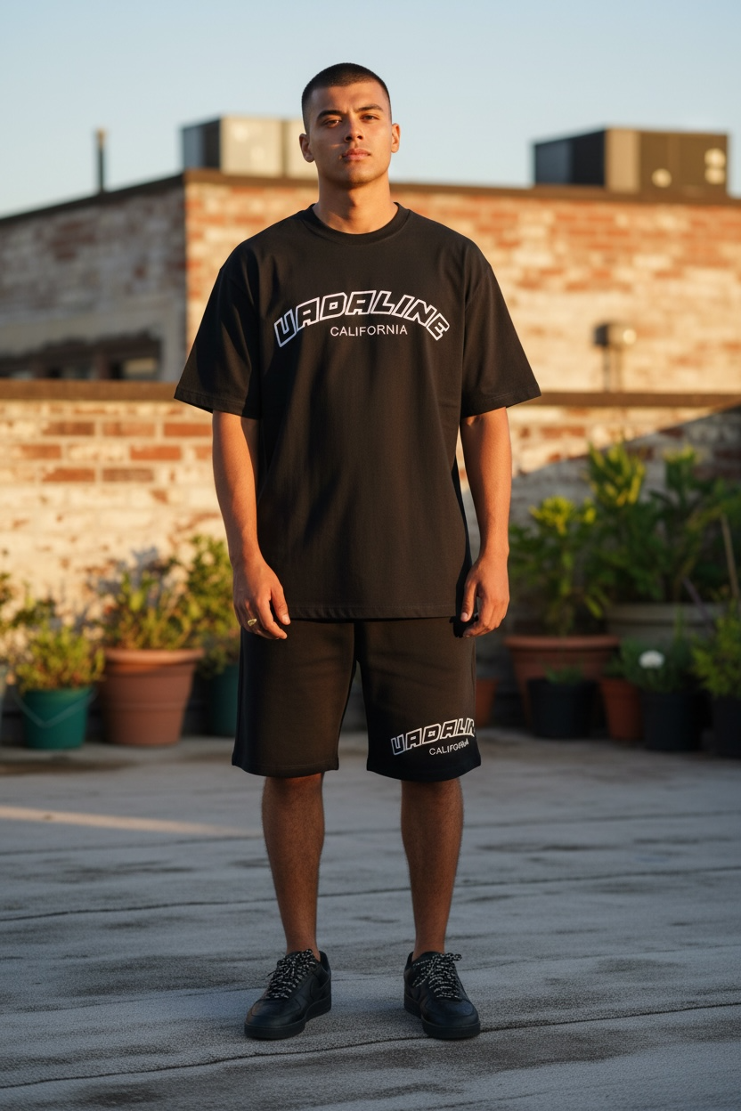 Vadaline embroidery black thsirt