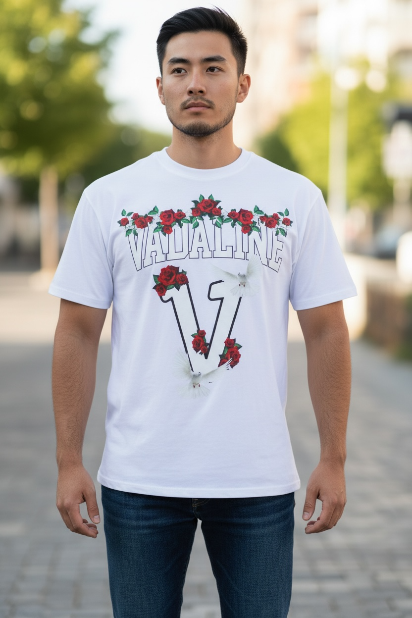 Vadaline White Floral Tshirt