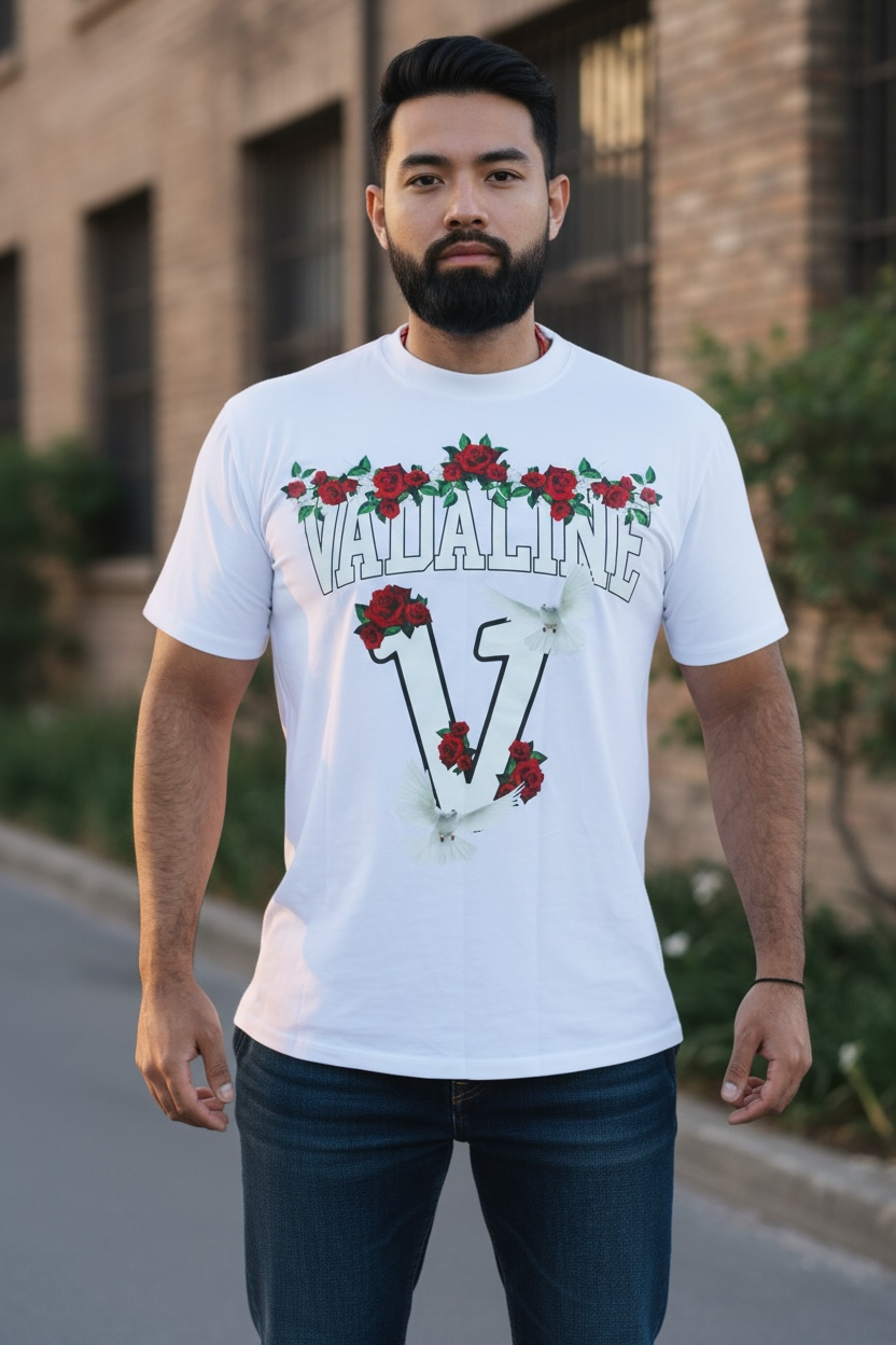 Vadaline White Floral Tshirt