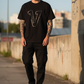 V Logo Black/Black T-shirt