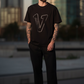 V Logo Black/Black T-shirt