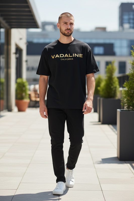 VADALINE Signature Black/Gold T-Shirt