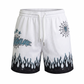 VADALINE WHITE MESH SHORTS