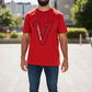 V Logo Red/Black T-shirt
