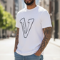 V Logo White T-shirt
