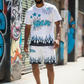 VADALINE WHITE MESH SHORTS