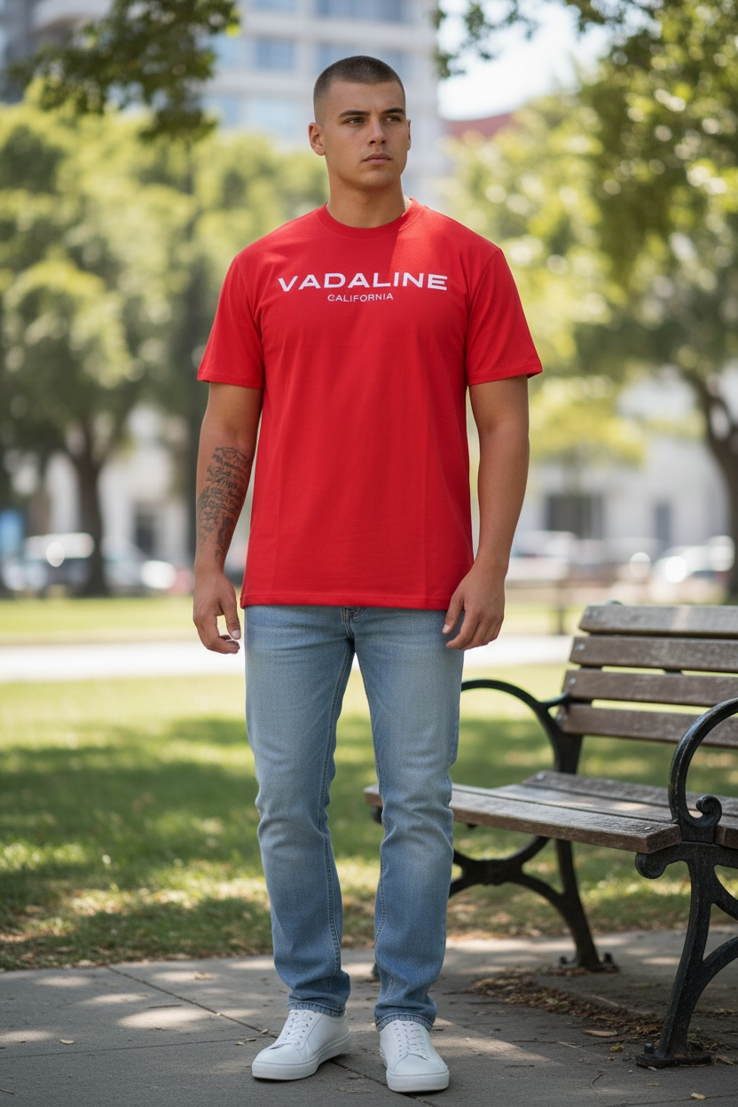 VADALINE Signature Red T-Shirt