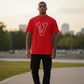 V Logo Red/White T-shirt