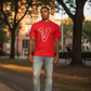 V Logo Red/White T-shirt