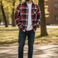Relaxed Fit Red Flannel Shirt
