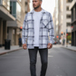 Relaxed Fit White Flannel Shirt