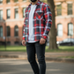 Relaxed Fit Red Flannel Shirt