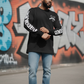 Old English black vadaline long sleeve shirt