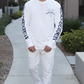 Old English white/black vadaline long sleeve t-shirt