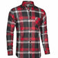 Relaxed Fit Red Flannel Shirt