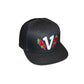 Vadaline Floral Black Snapback Hat