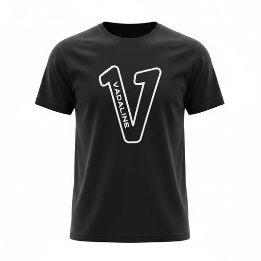 V Logo Black T-shirt