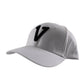 V Logo White Dad Hat